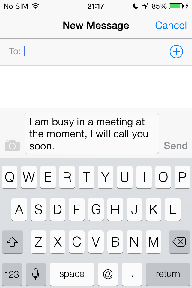 Message Templates iPhone screenshot 2